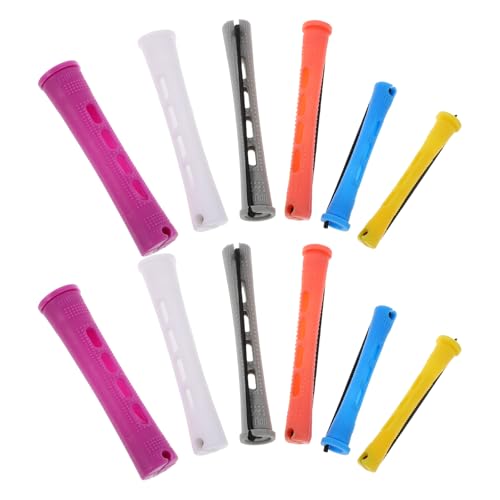 FOMIYES Juego de 60 rulos para el cabello, varillas para permanente con ondas frías para cabello natural, herramientas de rizado de varios tamaños, accesorios de peinado para mujeres, para uso en