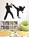 Vcnhln Adesivi murali in Vinile Adesivi per Arti Marziali di Karate Decorazione murale per Arti Marziali Fan di Arti Marziali Adesivi murali per camerette per Ragazzi di casa52x42cm