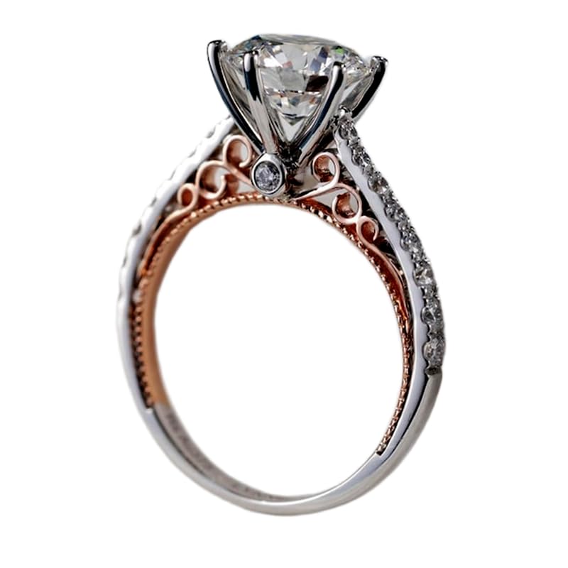 Alliance demi-éternité en argent sterling 925 avec pierre CZ de prestige