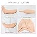 Realistic Full Silicone Panties Fake Ass Penetrable Men's Hiding Gaff Underwear for Crossdresser Transgender,Wheat(upgrades),One Size