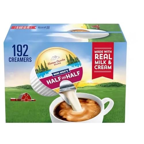Coffee Creamer Half & Half Creamer Singles, 192 Count