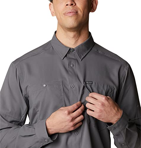 Image of Columbia Men's Silver Ridge Utility Lite Long Sleeve, City Grey, X-Small