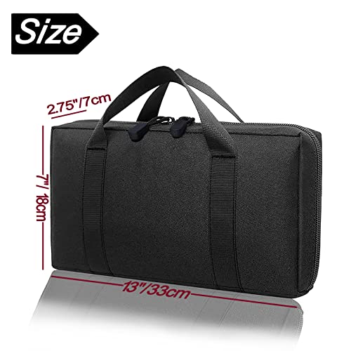 Valinov Soft Pistol Case – Portable Tactical Handgun Pouch With Magazine Storage Slots For Handguns And Ammo, Lightweight Gun Range Bag For Outdoor Hunting Shooting Storing Transporting (Tan) #TOP1