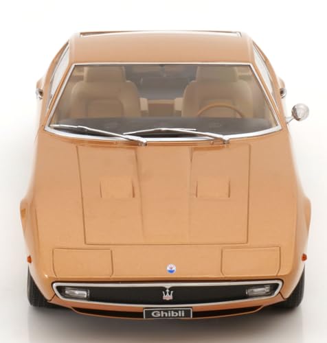 KK Scale KKDC181274 - Maserat Ghibli Coupe Metálico Dorado 1969 - Escala 1:18 - Miniatura Coleccionable miniatura 4