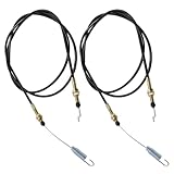 Lssapr 2 Pcs Shifter Cables 2-11082 Replacement for Chuck Wagon Trailmaster Trail Wagon TW400 TW11 TW11R TW413 BD300 CW-11 CW-413 CW-265 Land Master LM650 LM400 Shift Cable UTV Go-Karts Parts