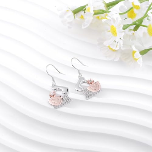 Baker Dangle Earrings for Women - 925 Sterling Silver Whisk Baking Jewelry for Baker Lover Pastry Chef Dangle Drop Earrings Hypoallergenic Gift for Culinary Students Daughter Granddaughter4