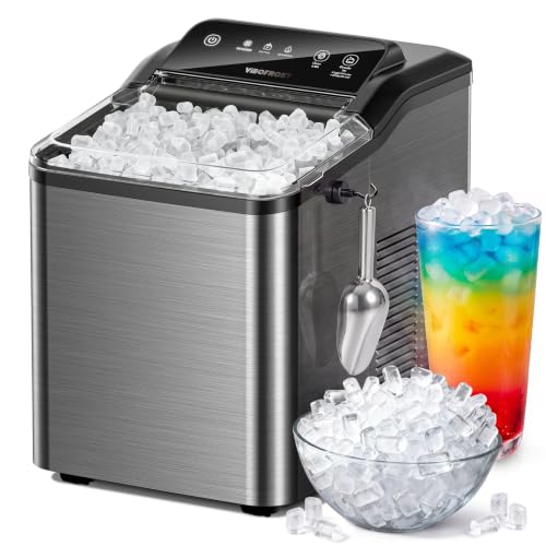 Nugget Ice Maker Countertop 35lbs/24H Sonic Pebble Ice Machine