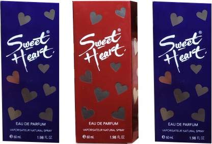 Sweetheart Sweet Heart Eau de Parfum - 40 ml (For Men & Women) (Black) (1 Red & 2 Blue)