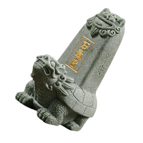 Statue de Tortue Dragon en résine chinoise zen et dorée FCXDMY