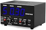 Box-Intervall-Timer, Professioneller Fitness-Timer mit LED-Anzeige, Einstellbarer Ton Wählbare Trainingszeit und Zykluswiederholungen, für Muay Thai, MMA, Kickboxen,Blue