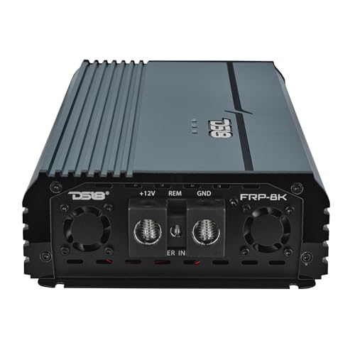 Image of DS18 FRP-8K /TI Compact Monoblock Full-Range Class-D Amplifier - 8000W RMS @ 1Ω | High-Power Car Audio Amp | Smart Cooling, LED Clipping Indicator, Variable Filters, 0GA Inputs