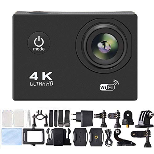 1080P 12MP Action Kamera, Sportkamera Full HD 2.0 Zoll Action Cam 30m IP68 Unterwasser-Wasserdicht Schnorchel Surf Kamera mit Weitwinkelobjektiv und