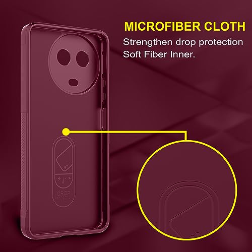Image of Zapcase Back Case Cover for Realme Narzo 60X 5G | Compatible for Realme Narzo 60X 5G Back Cover | Liquid Silicon Magic Case with Camera Protection | Plum