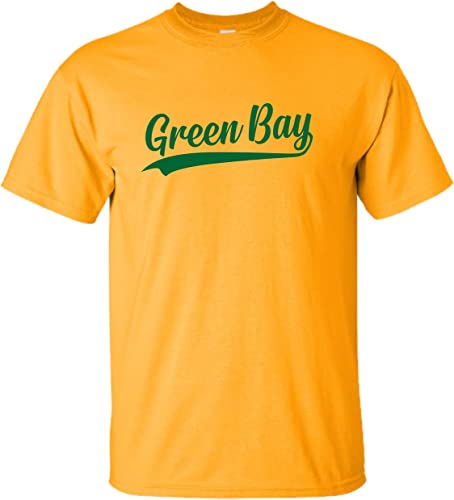 Go All Out City of Green Bay Wisconsin Pride Fashion Script Mens Women Youth T-Shirt2