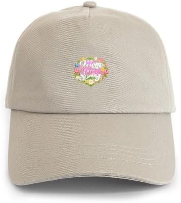 CafePress Best Mom Ever Floral Spring Mother's Day Design Adjustable Baseball Cap