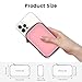 Earbud Case Earphone Carrying Case Holder Headphone Small Pouch Electronic Organizer Travel Bag for Phone Charger Cable, Cord, Bose Wired Earbuds, USB Flash Drive, SD Cards -Pink