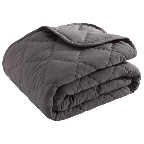 BEDSUM 100% Brushed Microfiber Down Alternative Toddler Comforter, Ultra Soft Lightweight and Warm Breathable Crib Quilted Blanket for Nursery...