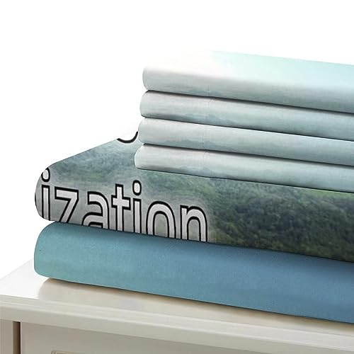 Parure de lit personnalisable microfibre anti-plis pour lit double - 6