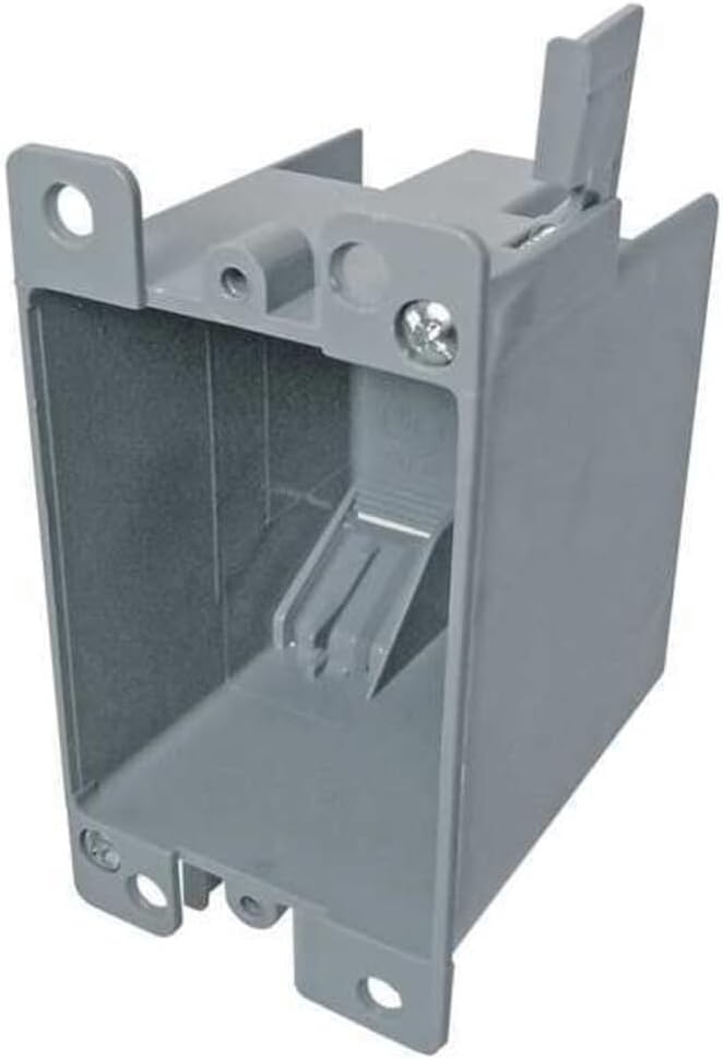 Cantex EZ14SOR Electrical Box, 1 Gang, 14 Cu. In., Pvc