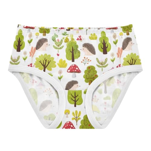 Joisal Cute Cartoon Green Hedgehogs Plants Girls Underwear Toddlers 2t Cotton Little Girl Panties Aesthetic Briefs Underpants