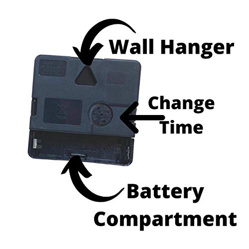 Alltru2U Captain America Shield Wall Clock | Marvel Superhero Wall Décor | 14" Handmade Wood Clock Perfect For Mancave #TOP2