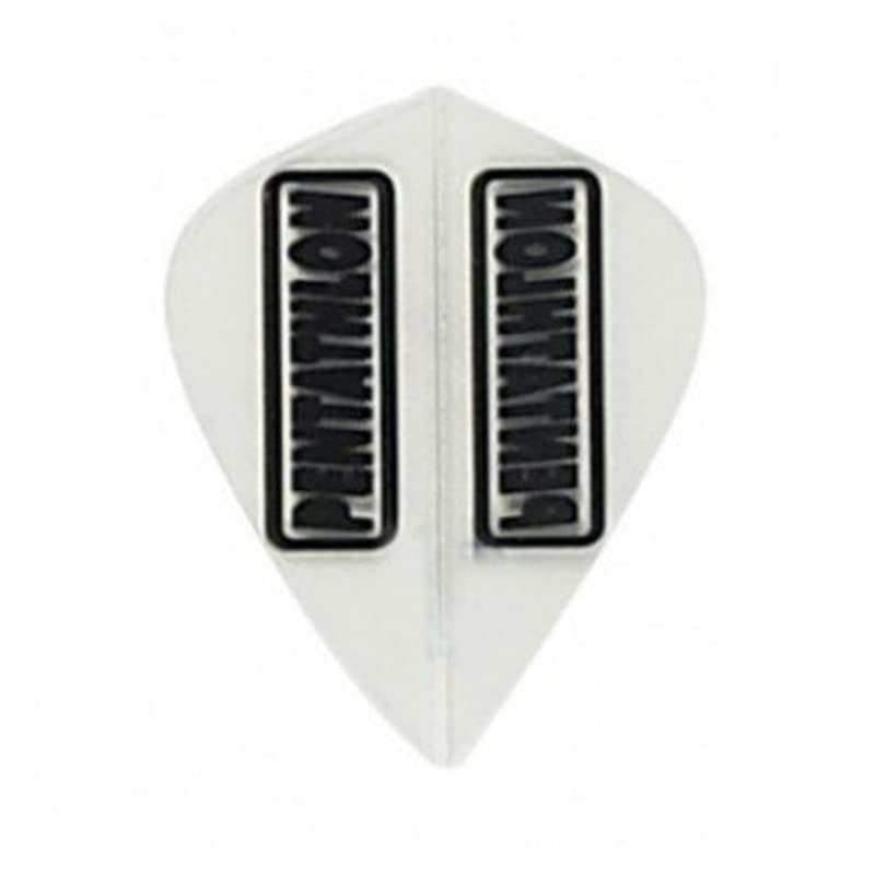 US Darts Pentathlon Clear Kite Dart Flights - 3 Sets (9 Flights) - 100 Micro (Ex-Tough)