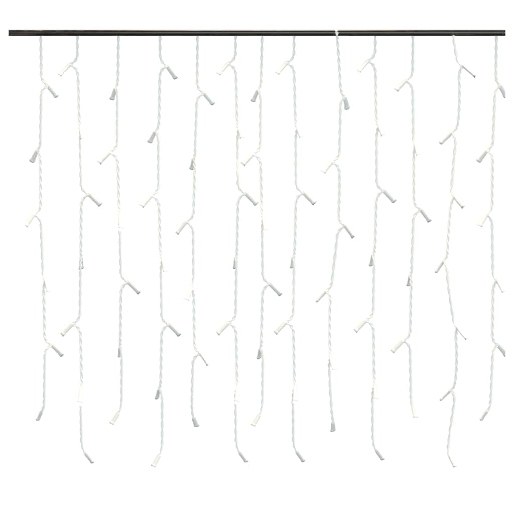 lichterkette,lichterkette batterie,led lichterkette,Lichtervorhang LED Eiszapfen 10 m 400 LED Warmweiß 8 FunktionenGeeignet für Patio, Schlafzimmer, Wohnzimmer, Weihnachten