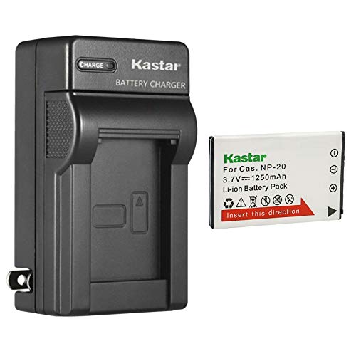 Kastar 1-Pack Battery and AC Wall Charger Replacement for Casio Exilim EX-Z70 Exilim EX-Z75 Exilim EX-Z77 Exilim EX-M1 Exilim EX-M2 Exilim EX-M20 Exilim EX-S1 Exilim EX-S2 Exilim EX-S3 Exilim EX-S20