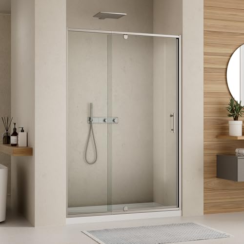 Image of Royal Guard 56-60 inch W x 71 inch H Pivot Swing Glass Shower Door,Chrome