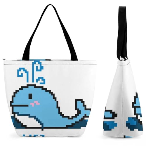 Sac à bandoulière pour femme grand sac à main de shopping cabas voyage bleu