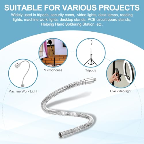 Tube coude d'extension pour rehausser un micro et stabiliser une caméra - 6