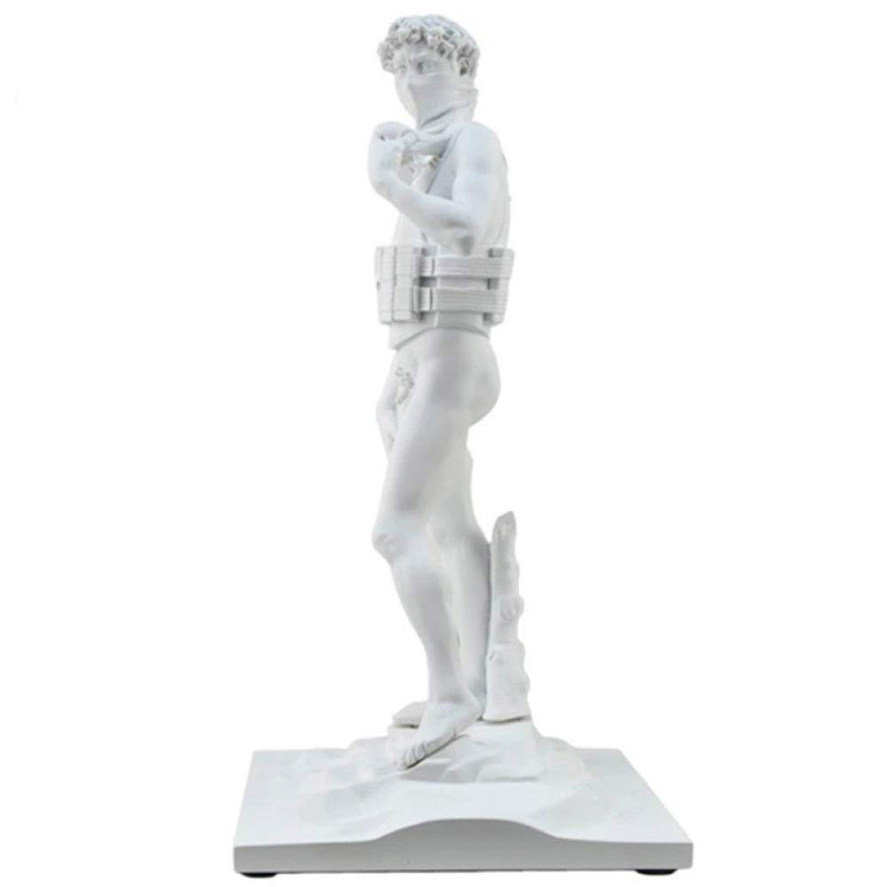 LISAQ Modern Art Banksy Suicide David Statue Creative Resin
