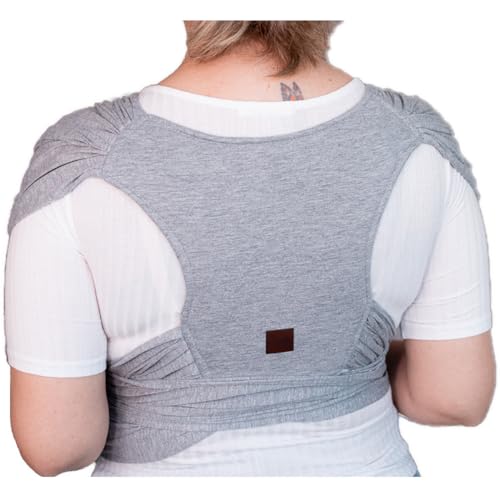 Wrap Sling de Bebê Carregador Canguru de Vestir Little Beni (CINZA, M)