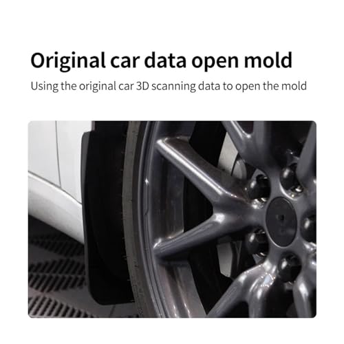 Guardabarros para Tesla Model 3 2021-2023 blancos que evitan salpicaduras en la pintura 5