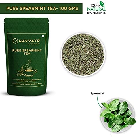 NAVVAYD Spearmint Tea (100 Grams, 50 Cups), Delicious & Healthy Tea with Natural Ingredients