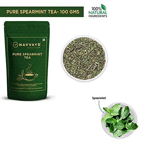 NAVVAYD Spearmint Tea (100 Grams, 50 Cups), Delicious & Healthy Tea with Natural Ingredients