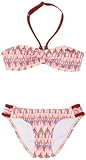O'Neill Mädchen Easy Bandeau Bikini-Set, Rosa-Pink (Pink AOP), 12 Jahre