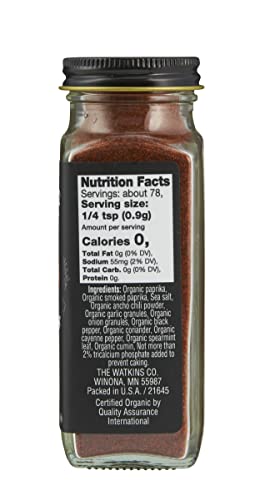 Image of Watkins Gourmet Organic Spice Jar, Harissa, 2.5 oz. Bottle, 3-Pack