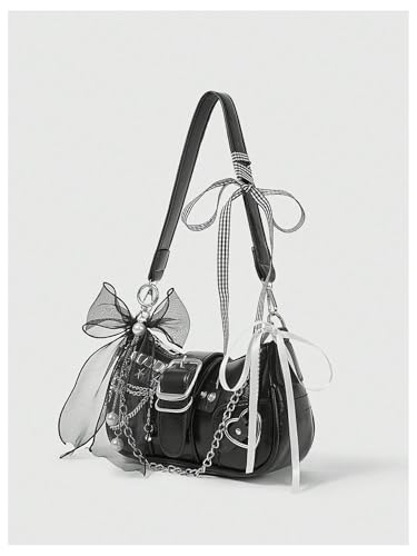 Image of Verdusa Women's Y2k Purse Star Embroidery Cute Shoulder Bag Y2k Accessories