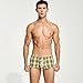 Wayonge Mens Boxers Underwear Low Rise Cotton Boxer Shorts - Fashionable Checked Home Shorts (green,Large)