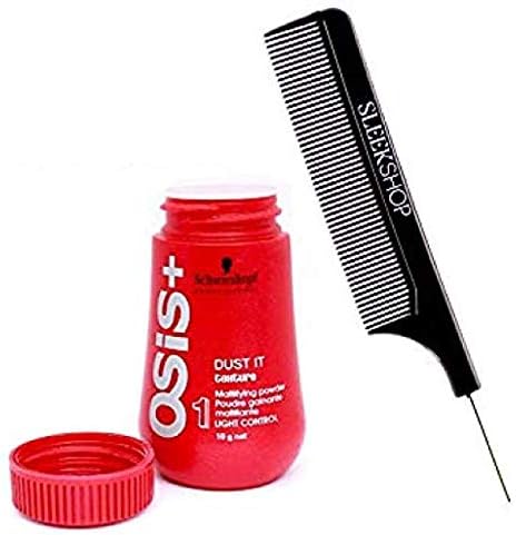 Schwarzkopf OSiS Dust It - Mattifying Powder (with Sleek Steel Pin Tail Comb)