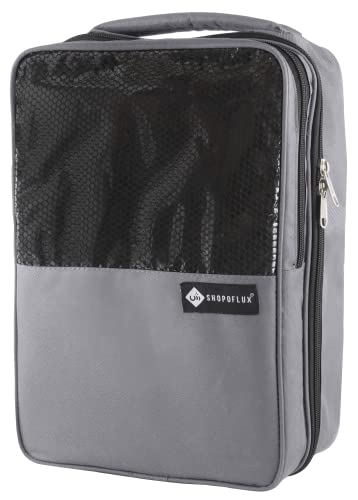 Shopoflux® Shoes Bag for Travel | Footwear Organizer Pouch | Multi-Purpose Portable Foldable Organizer | Travelling Shoe Holder Storage Bag (Grey)