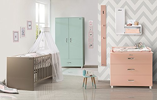 Table à langer bois Phoenix Miami commode bébé menthe