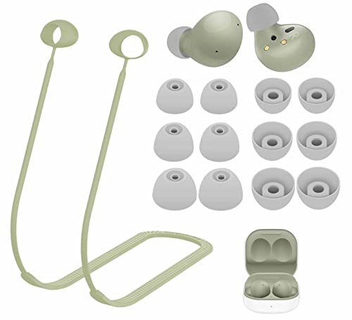 Galaxy Buds 2 SM-R177�p�X�g���b�v�C���[�`�b�v�L�b�g �����h�~ �\�t�g�V���R���������[�h �l�b�N���[�v�R�[�h ���[�V�� �W�F���C���[�`�b�v �C���z���X�L���A�N�Z�T���[ Samsung Galaxy Buds 2�Ή� �I���[�u�O���[��