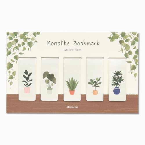 Monolike Magnetic Bookmarks Garden Plant, Set of 5