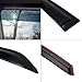 Window Visors Compatible with 2009-2013 Toyota Corolla, Dark Smoke Car Rain Sun Window Shade Guard Air Deflector by IKON MOTORSPORTS, 2010 2011 2012