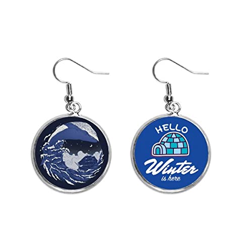 Joyería del pendiente del hielo Blue Ocean Waves ligero que no daña la oreja