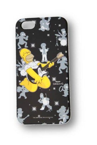 Simpson Homer Guitar Custodia per iPhone 5, Nero