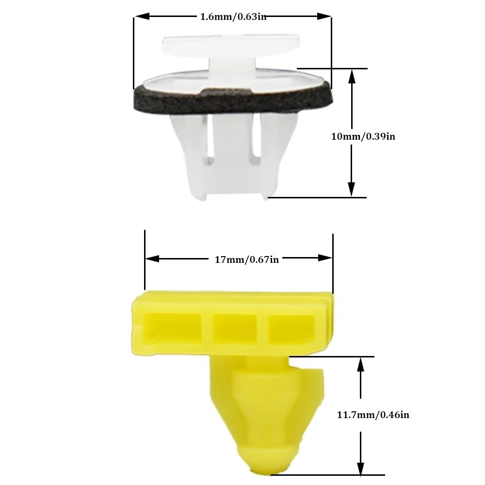 20x klipsy wykończeniowe nadkola kompatybilne for Nissan Juke X-Trail T31 Murano Wing klips do formowania zderzak samochodowy nity akcesoria samochodowe