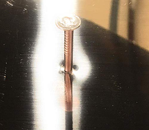 Eagle 1 Copper Nails With Free 1/8" Starter Dill Bit (Multiple Quantities, 1.5" To 3") For Corrosion Resistant Roofing, Slate Roofing, Craft Projects (100, 2") #TOP5